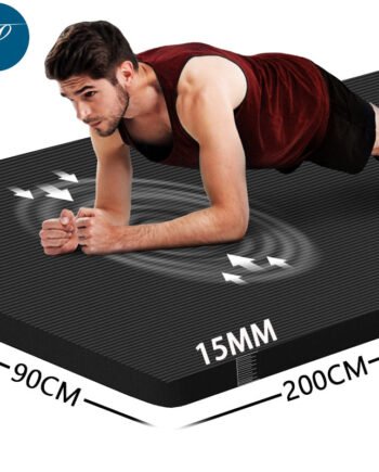 Yoga Mat Non-slip Sports Fitness Mat Thick NBR Comfortable Foam Exercise Mat Exercise Pilates Home Gym Gymnastics Mat